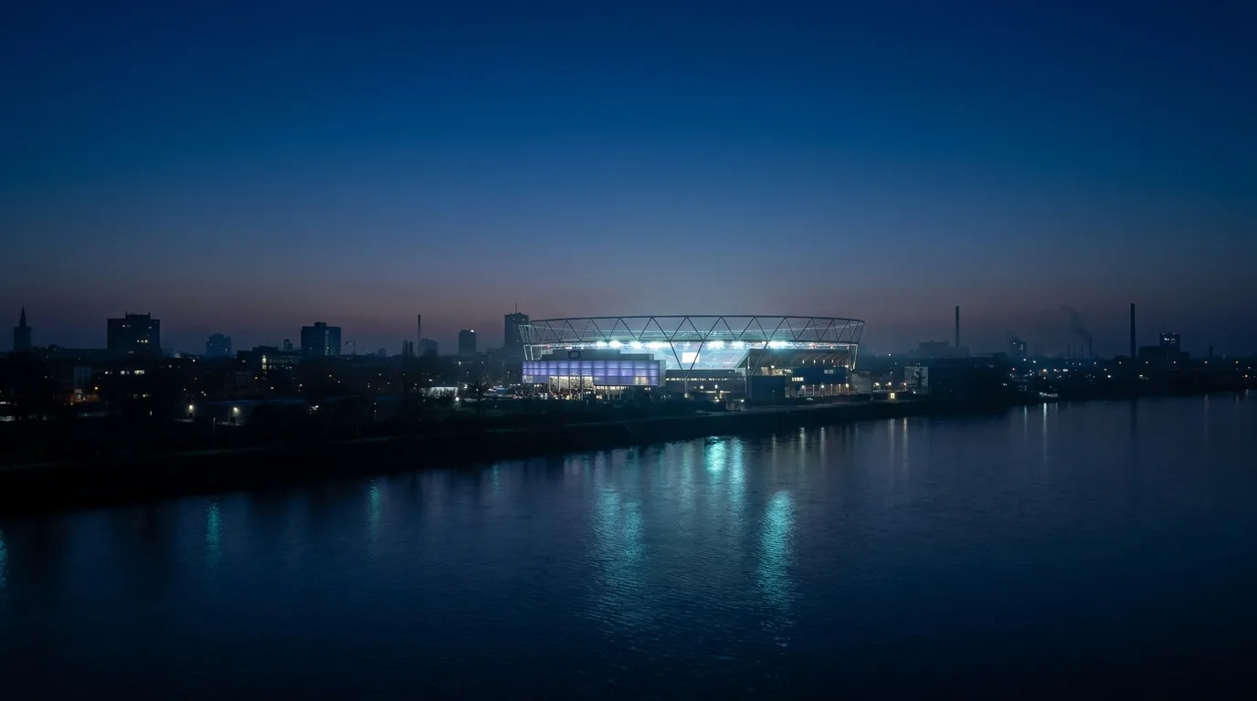 BayArena und Rheinufer Leverkusen
